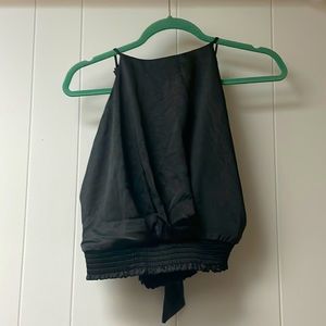 Lush, black, fancy, top